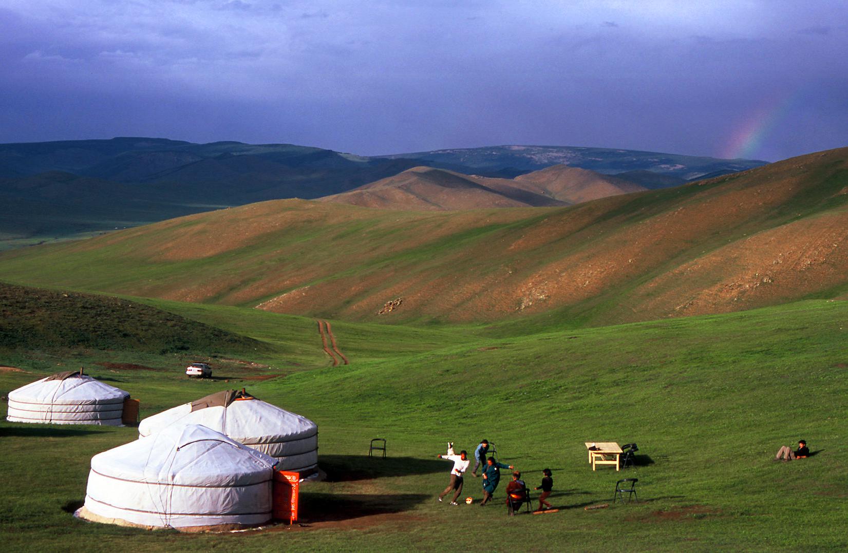 Ger-side soccer match.